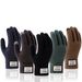 Gloves winter warm student Korean version of simple men's and women's fleece thickened cycling five fingers can touch screen cold cotton gloves_maomaolike.com