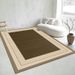 Living Room Rug Large Size Gorgeous Gold Frame Design Bedroom Rug Plush Thickened Machine Washable Thickened Underlay Interior Decorative Rug_maomaolike.com