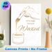 Waxing Salon Themed Painting Poster, Elegant Gold Line Art Poster, Stylish Waxing-themed Decor With Brush And Typography, Ideal For Beauty Studio And_maomaolike.com