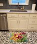 Orchids In Watercolor Memory Foam Kitchen Mat Machine Washable Anti-Fatigue Mat Cushion Comfort Bath Mat Or Kitchen Rug_maomaolike.com