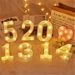 Number Letter Lamp Luminous Alphabet LED Lights Decoror Night Light For Home Wedding Birthday Christmas Party_maomaolike.com