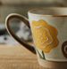 Roughware Coffee Mug Vintage Ceramic Handmade Painted Oatmeal Breakfast Cup_maomaolike.com