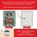 Saint Bernard Christmas Porcelain Ornament Christmas Tree Hanging Decorations For Home Christmas Holiday, Rectangle, Gift, Multicolor_maomaolike.com