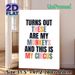 Witty "My Circus My Monkeys" Themed Painting Poster, Retro Colorful Typography Poster, Humorous Text Artwork Suitable For Home, Living Room Or Office_maomaolike.com