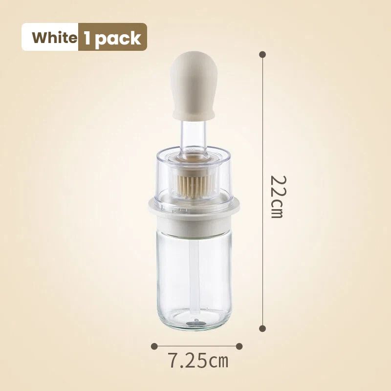 VANFOLA Food-Grade Silicone Basting Brush, High Temperature One-Piece Oil Brush Bottle, Household BBQ Brush For Kitchen Baking & Pancakes_maomaolike.com