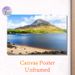 Mountain & Lakeside Painting Poster, Serene Natural Landscape Poster, Tranquil Lake With Snow-capped Mountain And Rocky Shore Design, Ideal For Living_maomaolike.com