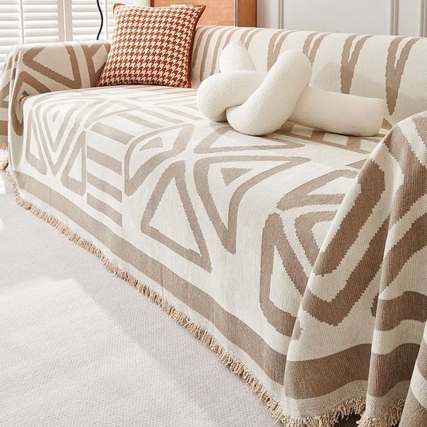 Sofa Covers For Sectional Sofa Set Couch Cover With Tassel L Shaped Cover Washable Chenille Couch Protector_maomaolike.com