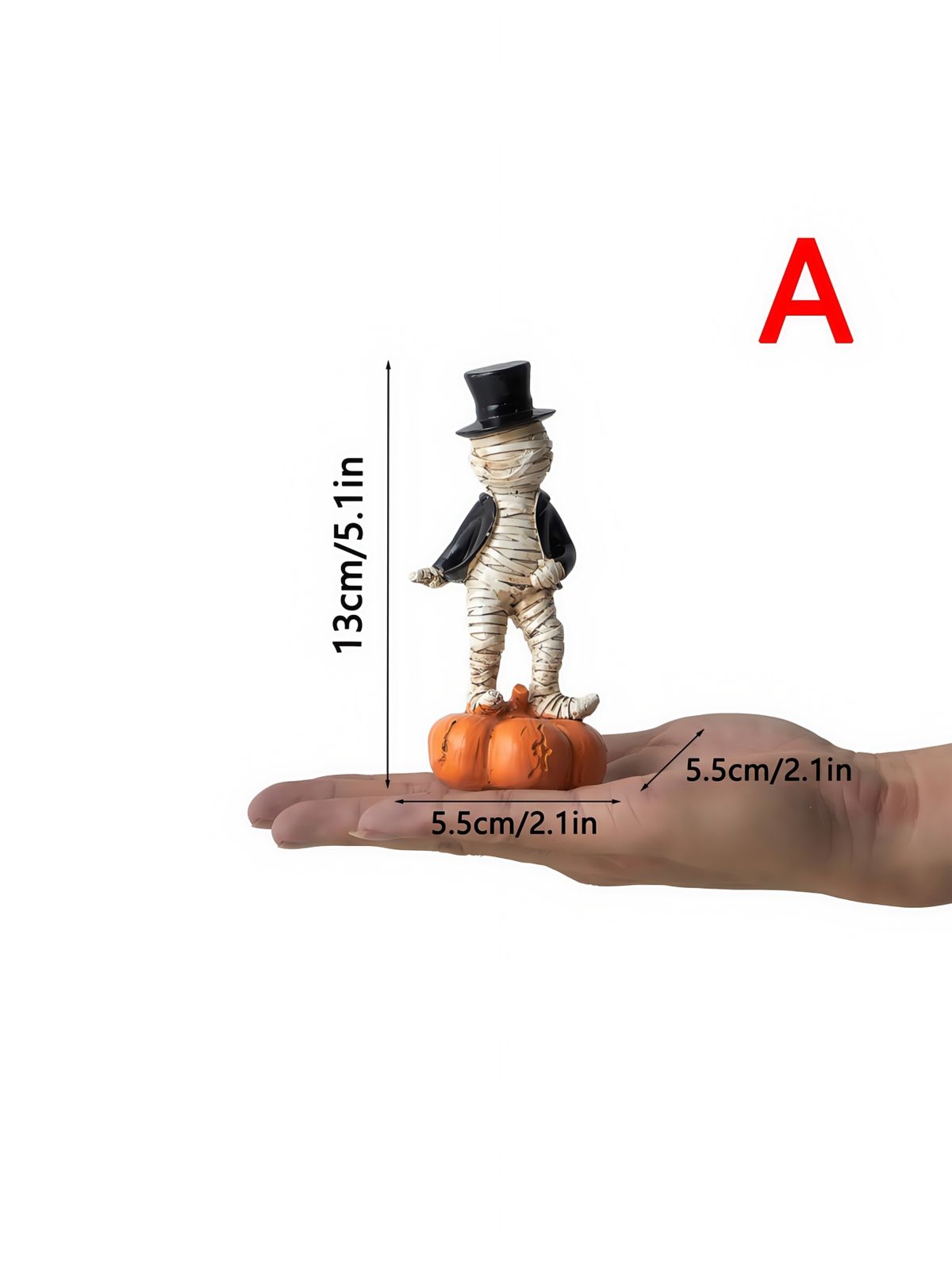 1pc Singer Pumpkin Shape Resin Ornament Halloween Family Entrance Desktop Multi-scene Ornament Decoration_maomaolike.com