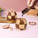 Hand-cranked Spherical Wooden Grinder For Kitchen_maomaolike.com