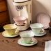 Kiln Textured Retro Coffee Cup And Plate Set Latte Latte Cup Breakfast Cup_maomaolike.com