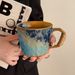 Vintage Style Ceramic Mug Japanese Household Kiln Change Water High-end Afternoon Tea Coffee Cup Men's Gift_maomaolike.com