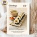 Gimbap Themed Painting Poster, Warm-toned Vintage Korean Cuisine Scene Poster, Appetizing Food Display Ideal For Restaurant, Kitchen Dining Area_maomaolike.com