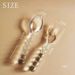Glass Beads Pastry Glass Tableware Spoon Fork Creative Primary Color Pink Green Glass Spoon Spoon Home_maomaolike.com