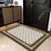 Living Room Rug,Large Rug,Oversized, Gold Leaves Design,Bedroom Rug,Soft And Thick, Machine Washable, Thickened Rug, Bedside Rug,Decorative Indoor Rug_maomaolike.com