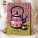 Chai Club Tea Set Painting Poster, Vibrant Vintage Teapot & Teacup Illustration Poster, Brings Cozy Tea-time Vibe, Ideal For Kitchen And Dining Room_maomaolike.com