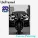 Motorcycle & Sports Car Themed Painting Poster, Monochrome Sleek Vehicle Close-up Poster, Stylish Automotive Decor Ideal For Garage, Living Room Or_maomaolike.com