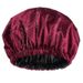 Bathroom Products Women's Large Waterproof Round Cap Double Layer Satin Shower Cap High Quality Satin Lining Color Can Be Customized_maomaolike.com
