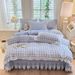 2026 Spring New Skin-Friendly Soft Spring Summer Skirt New Knitted Double Layer Gauze Bed Cover Four-Piece Set -_maomaolike.com