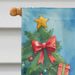 Samoyed Christmas Reindeer House Flag Large Porch Sleeve Pole Decorative Outside Yard Banner Artwork Wall Hanging, Polyester, House Size, Multicolor_maomaolike.com