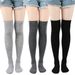 Unisex Solid color over knee socks Student long socks Dance socks Ladies show Sock Dance party high socks_maomaolike.com