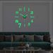 Creative Frameless Mute Wall Clock Simple DIY Living Room Stereoscopic Decorative Clock Luminous Clock Wall Sticker Clock Black Gold Silver_maomaolike.com