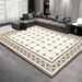 Living Room Rug Large Size Gorgeous Gold Frame Design Bedroom Rug Plush Thickened Machine Washable Thickened Underlay Interior Decorative Rug_maomaolike.com