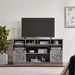 TV Stand Sliding Barn Door Modern&Farmhouse Wood Entertainment Center, Storage Cabinet Table Living Room With Adjustable Shelves For TVs Up To 65",Grey_maomaolike.com