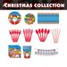 Christmas 10-piece Set Set Party Supplies Snowman Disposable Tableware Paper Plates And Napkins Banners Plastic Tablecloths Cutlery Serves 50 For Merry Christmas Party Home Indoor Outdoor Decor_maomaolike.com