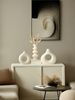 3pc Milky White Artistic Vase Is Suitable For Living Room, Dining Room, Study Desk, Multi-scene Ornaments, Flower Arrangement, Vase_maomaolike.com