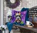 Giant Schnauzer King Of Mardi Gras Throw Pillow Machine Washable, Indoor Outdoor Decorative Pillow For Couch, Bed Or Patio, 18Hx18W_maomaolike.com