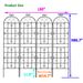 4 Pack Metal Garden Trellis 86.7" X 19.7" Rustproof Trellis For Climbing Plants Outdoor Flower Support_maomaolike.com