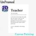 Teacher Definition Painting Poster, Minimalist Typographic Text Poster, Thoughtful Tribute To Educators, Ideal For Classroom And Teacher's Office_maomaolike.com