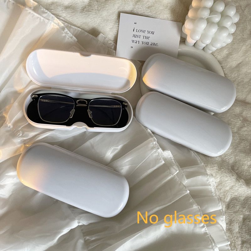 Unisex ins Cream simple frame glasses case Portable small fresh myopia glasses case sunglasses_maomaolike.com