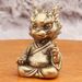 Brass One Finger Wealth Ornament National Trend Zodiac King God Auspicious Office Little Dragon Retro Gift_maomaolike.com