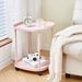 Floor-standing Double-layer Movable Trolley Wall-mounted With Wheels Small Narrow Bedroom Bedside Cabinet Storage Rack_maomaolike.com