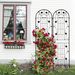 2 Pack Metal Garden Trellis 86.7" X 19.7" Rustproof Trellis For Climbing Plants Outdoor Flower Support Black_maomaolike.com