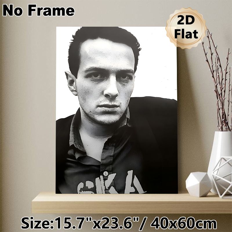 Monochrome Male Portrait Painting Poster, Vintage High-contrast Black & White Portrait Poster, Retro Artistic Decor Suitable For Home Walls, Music_maomaolike.com