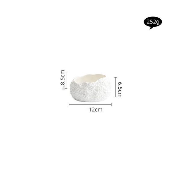 Rock Pattern Egg-shaped Hotel Restaurant High-end Dessert Creative Specialty Molecular Cuisine Artistic Dish Small Bowl_maomaolike.com