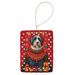 Bearded Collie Holiday Christmas Porcelain Ornament Christmas Tree Hanging Decorations For Home Christmas Holiday, Rectangle, Gift, Multicolor_maomaolike.com