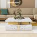 Modern Square Storage Coffee Table With 4 Drawers_maomaolike.com