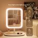 LED Lighted Smart Makeup With Lights For Girls' Bedroom Dressing Table, Student Dormitory Desktop Fill Light Mirror_maomaolike.com