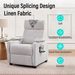 Recliner Chair, Classic And Traditional Manual Recliner Chair With Comfortable Arms And Back Single Sofa For Living Room, Light Gray_maomaolike.com