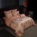 European Luxury Jacquard Satin Four-Piece Set Pure Thickened Sheet Quilted Cotton Bed Cover Wedding Celebration Bedding_maomaolike.com