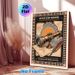 Vintage Nautical Adventure Painting Poster, Warm-toned Retro Illustrated Poster, Inspirational Motivational Design With Telescope & Old Maps, Ideal_maomaolike.com