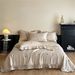 Wholesale French Washed Tencel Summer Cool Embroidered Air Conditioning Four-Piece Set Machine Washable Ice Silk Thin Quilt_maomaolike.com
