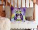 Cavalier Spaniel King Of Mardi Gras Throw Pillow Machine Washable, Indoor Outdoor Decorative Pillow For Couch, Bed Or Patio, 14Hx14W_maomaolike.com