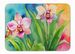 Orchids In Watercolor Memory Foam Kitchen Mat Machine Washable Anti-Fatigue Mat Cushion Comfort Bath Mat Or Kitchen Rug_maomaolike.com