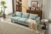 Fabric 3 Seater Couch With 2 USB, Comfortable Sectional Couches And Sofas For Living Room Bedroom Office Small Space, Easy Assembly & Comfy Cushion,Light Green_maomaolike.com