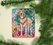 American English Coonhound Christmas Porcelain Ornament Christmas Tree Hanging Decorations For Home Christmas Holiday, Rectangle, Gift, Multicolor_maomaolike.com