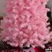 7 Ft Tall Unlit Slim Douglas Fir Artificial Christmas Tree With 818 Realistic Branch Tips, Pink_maomaolike.com